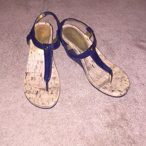 Chaps Navy Tstrap sandals